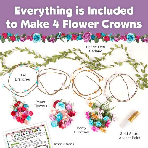  [아마존베스트]Creativity for Kids Flower Crowns - Hair Accessory Kit for Kids