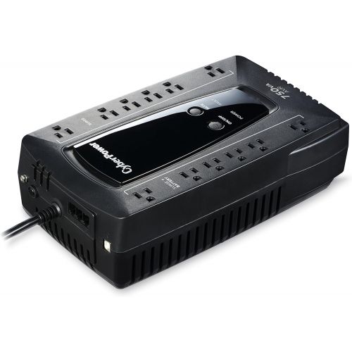  CyberPower AVRG900LCD Intelligent LCD UPS System, 900VA480W, 12 Outlets, AVR, Compact