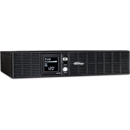  CyberPower OR2200LCDRT2U Smart App LCD UPS System, 2200VA1320W, 8 Outlets, AVR, 2U RackTower