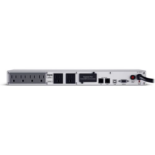  CyberPower OR500LCDRM1U Smart App LCD UPS System, 500VA300W, 6 Outlets, AVR, 1U Rackmount