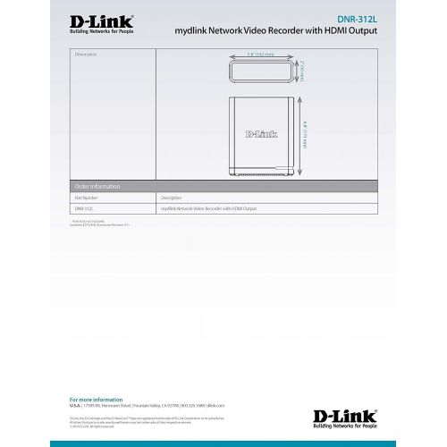  D-Link Systems DNR-312L mydlink NVR with HDMI Output (Black)