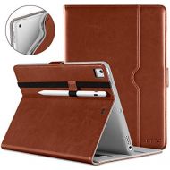 [아마존베스트]DTTO New iPad 9.7 Inch 5th/6th Generation 2018/2017 Case with Apple Pencil Holder, Premium Leather Folio Stand Cover Case for Apple iPad 9.7 inch, Also Fit iPad Pro 9.7/Air 2/Air -