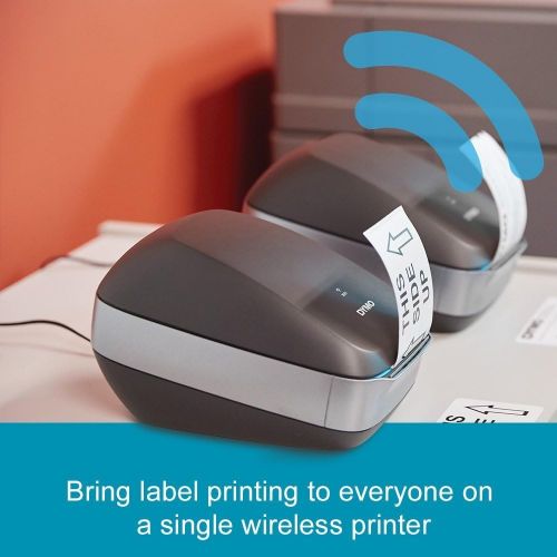  [아마존베스트]DYMO Dymo LabelWriter Wireless Label Printer with 4 bonus rolls of LW Mailing Address Labels, White, 1-1/8 x 3-1/2, 4 rolls of 350