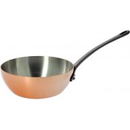 De Buyer INOCUIVRE Copper Stainless Steel Conical Saute-pan 9.5-Inch