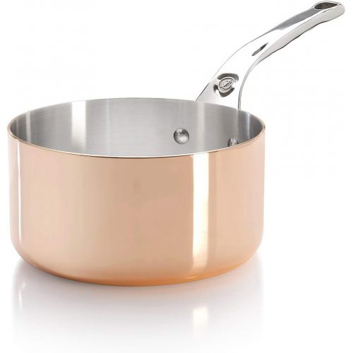  De Buyer PRIMA MATERA Round Copper Stainless Steel Saucepan 6.25-Inch