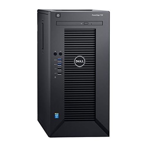 델 Dell PowerEdge T30 Tower Server - Intel Xeon E3-1225 v5 Quad-Core Processor up to 3.7 GHz, 32GB DDR4 Memory, 2TB (RAID 1) SATA Hard Drive, Intel HD Graphics P530, DVD Burner, No Op