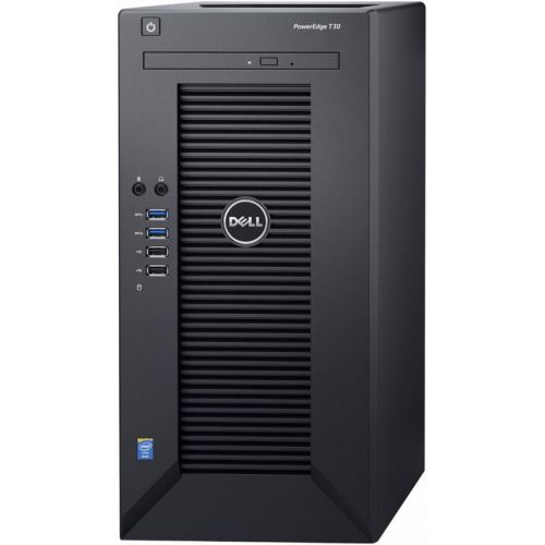 델 Dell PowerEdge T30 Tower Server - Intel Xeon E3-1225 v5 Quad-Core Processor up to 3.7 GHz, 32GB DDR4 Memory, 2TB (RAID 1) SATA Hard Drive, Intel HD Graphics P530, DVD Burner, No Op