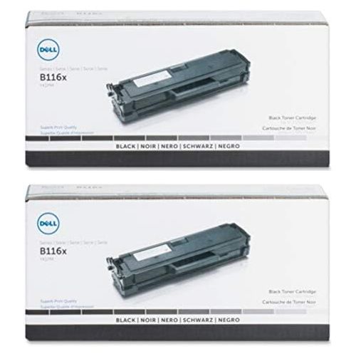 델 Dell YK1PM Toner Cartridge 2-Pack for B1160, B1160w Laser Printers