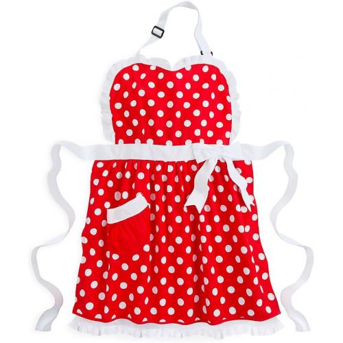 디즈니 Visit the Disney Store Disney Minnie Mouse Apron for Adults Red