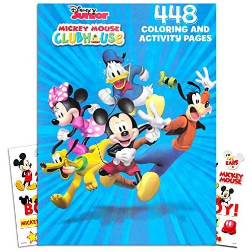디즈니 Visit the Disney Store Disney Mickey Mouse Clubhouse Gigantic Coloring Book Set with Stickers, Puzzles and Activities (400 Coloring Pages)