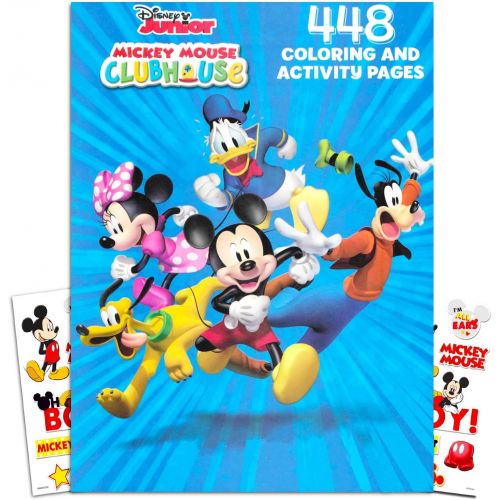 디즈니 Visit the Disney Store Disney Mickey Mouse Clubhouse Gigantic Coloring Book Set with Stickers, Puzzles and Activities (400 Coloring Pages)