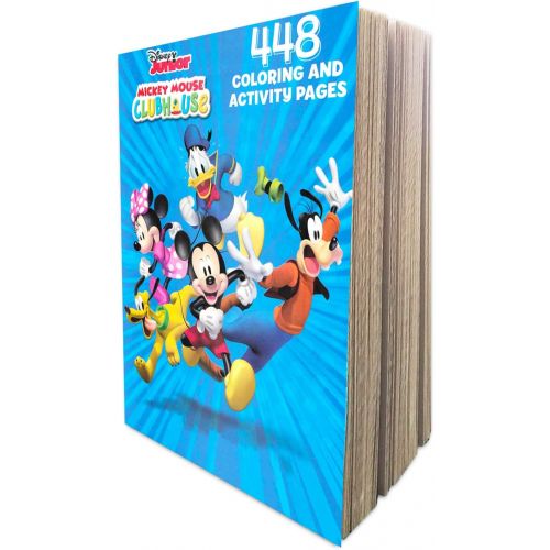 디즈니 Visit the Disney Store Disney Mickey Mouse Clubhouse Gigantic Coloring Book Set with Stickers, Puzzles and Activities (400 Coloring Pages)
