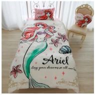 Visit the Disney Store Disney Ariel Duvet Cover, Sheets, Pillow case Three-Piece Set for US Twin Sized Bed