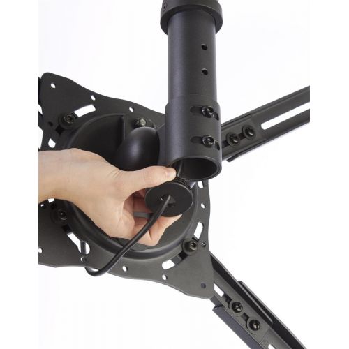  Displays2go MB1X175BK Ceiling Mount 41 to 73 Inches Adjustable Range Black Metal TV Bracket for 27 to 42 Inches Monitors