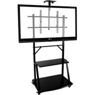 Displays2go TVSVM38C3 Flat Panel TV Stand with Mount for 37-Inch to 71-Inch Monitors, Black