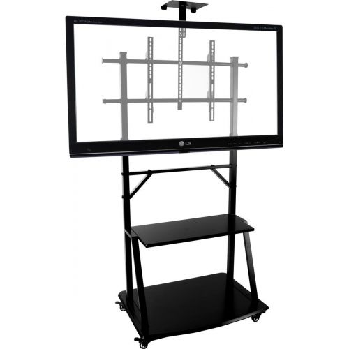  Displays2go TVSVM38C3 Flat Panel TV Stand with Mount for 37-Inch to 71-Inch Monitors, Black