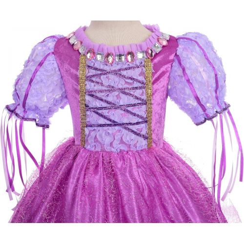  Visit the Dressy Daisy Store Dressy Daisy Girls Princess Dress Up Costume Birthday Halloween Christmas Fancy Party Outfit Size 3-12
