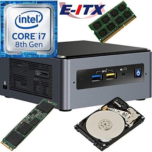  Visit the E-ITX Store Intel NUC8I7BEH 8th Gen Core i7 System, 8GB DDR4, 128GB M.2 SSD, 2TB HDD, NO OS, Pre-Assembled and Tested by E-ITX