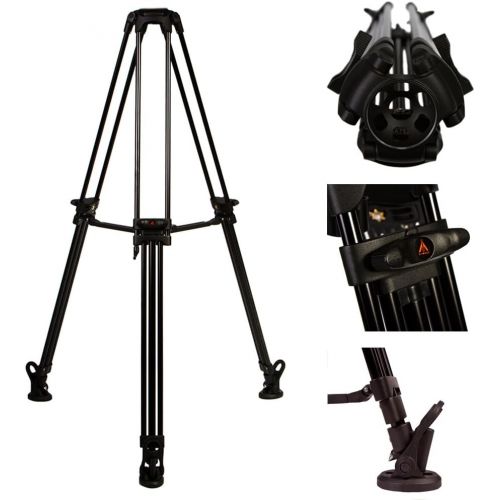  E-Image EG03A2 2 Stage Aluminum Tripod (Black)