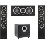 Elac 3.1 System with 2 Debut F5 Floorstanding Speakers, 1 Debut C5 Center Speaker, 1 Debut S10 Subwoofer