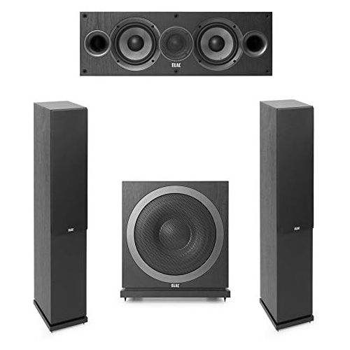  Elac Debut 2.0-3.1 System with 2 F5.2 Floorstanding Speakers, 1 C5.2 Center Speaker, 1 Elac SUB3010 Subwoofer