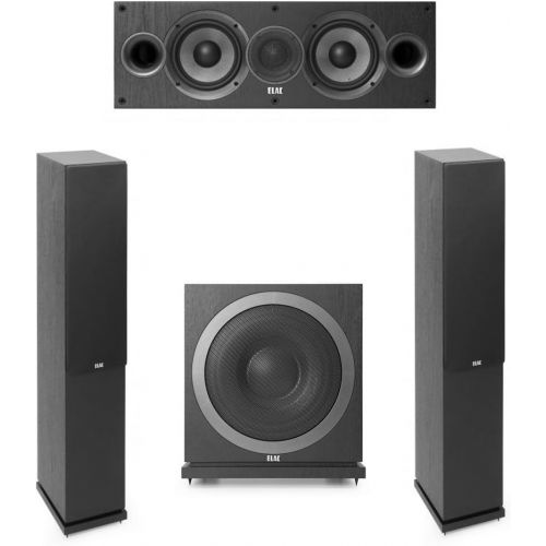  Elac Debut 2.0-3.1 System with 2 F5.2 Floorstanding Speakers, 1 C5.2 Center Speaker, 1 Elac SUB3010 Subwoofer