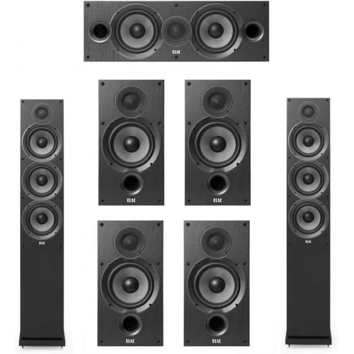  Elac Debut 2.0-7.0 System with 2 F6.2 Floorstanding Speakers, 1 C6.2 Center Speaker, 4 B6.2 Bookshelf Speakers