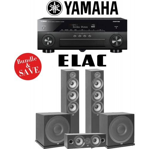  Elac F6.2 Debut 2.0 3.2-Ch Home Theater Speaker System with Yamaha AVENTAGE RX-A880 7.2-Channel 4K Network AV Receiver