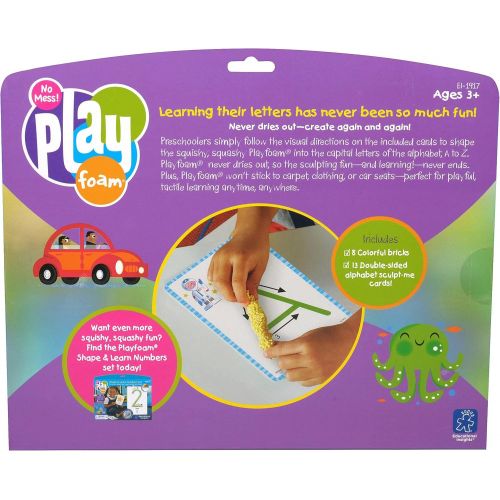  [아마존베스트]Educational Insights Playfoam Shape & Learn Alphabet Set | Original Playfoam, Preschoolers Practice Letter Recognition & Formation