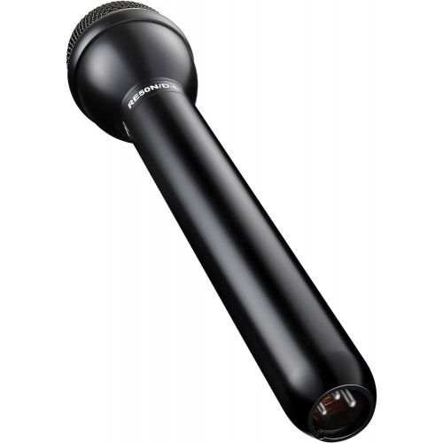  Electro Voice Electro-Voice RE50ND-L Handheld Interview Omnidirectional Microphone with NDYM Capsule and Long Handle, 80-13000Hz, 9.5 Length, Semi-Gloss Black Finish