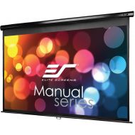 Visit the Elite Screens Store Elite Screens Manual Series, 84-INCH 16:9, Pull Down Manual Projector Screen with AUTO Lock, Movie Home Theater 8K / 4K Ultra HD 3D Ready, 2-Year Warranty, M84UWH-E30