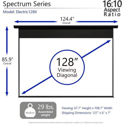  Elite Screens Starling Tab-Tension 2, 100 16:9, 12 Drop, Tensioned Electric Motorized Projector Screen, STT100UWH2-E12