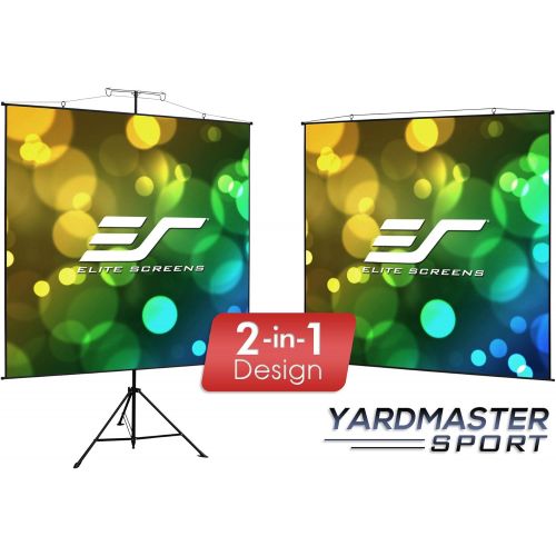  Visit the Elite Screens Store Elite Screens YardMaster Sport Series, 2-in-1 Portable Indoor Outdoor Projector Screen, 57 INCH DIAG., with Carrying Bag, for Movie Home Theater Office, 8K / 4K Ultra HD 3D Ready,