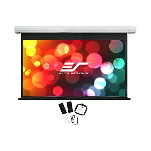  Visit the Elite Screens Store Elite Screens Saker, 180-inch 16:9 with 12 Drop, Electric Motorized Drop Down Projection Projector Screen, SK180XHW2-E12