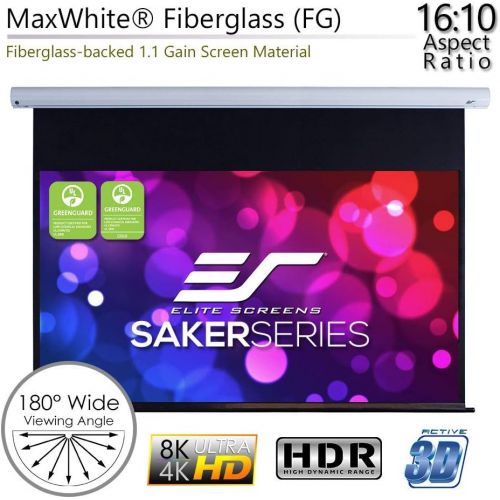  Visit the Elite Screens Store Elite Screens Saker, 180-inch 16:9 with 12 Drop, Electric Motorized Drop Down Projection Projector Screen, SK180XHW2-E12