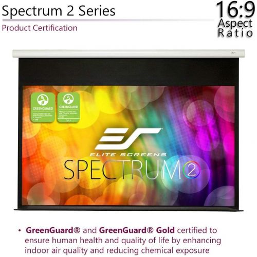 비보 Visit the Elite Screens Store Elite Screens Starling Tab-Tension 2, 135 16:9, 6 Drop, Tensioned Electric Motorized Projector Screen, STT135UWH2-E6