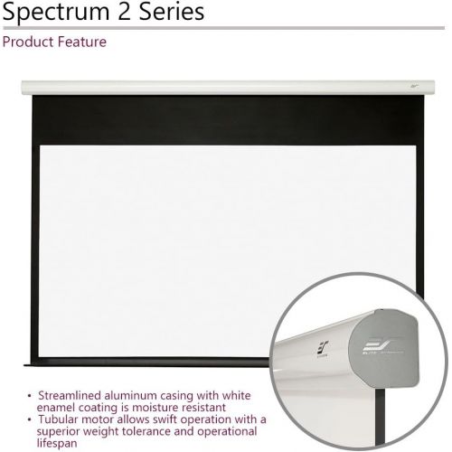 비보 Visit the Elite Screens Store Elite Screens Starling Tab-Tension 2, 135 16:9, 6 Drop, Tensioned Electric Motorized Projector Screen, STT135UWH2-E6