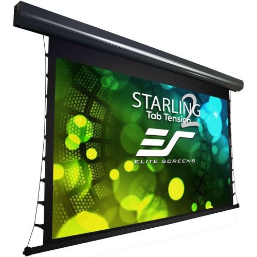 비보 Visit the Elite Screens Store Elite Screens Starling Tab-Tension 2, 135 16:9, 6 Drop, Tensioned Electric Motorized Projector Screen, STT135UWH2-E6