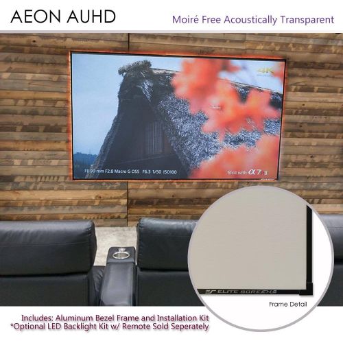 비보 Visit the Elite Screens Store Elite Screens Aeon Series, 120-inch 16:9, 8K / 4K Ultra HD Home Theater Fixed Frame EDGE FREE Borderless Projector Screen, CineWhite Matte White Front Projection Screen, AR120WH2