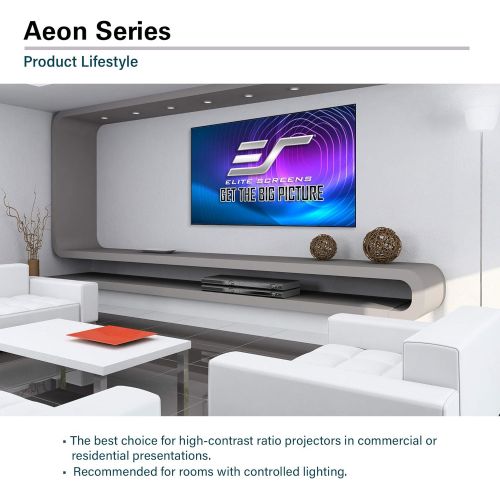 비보 Visit the Elite Screens Store Elite Screens Aeon Series, 120-inch 16:9, 8K / 4K Ultra HD Home Theater Fixed Frame EDGE FREE Borderless Projector Screen, CineWhite Matte White Front Projection Screen, AR120WH2