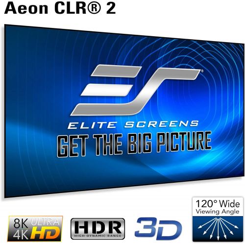 비보 Visit the Elite Screens Store Elite Screens Aeon Series, 120-inch 16:9, 8K / 4K Ultra HD Home Theater Fixed Frame EDGE FREE Borderless Projector Screen, CineWhite Matte White Front Projection Screen, AR120WH2