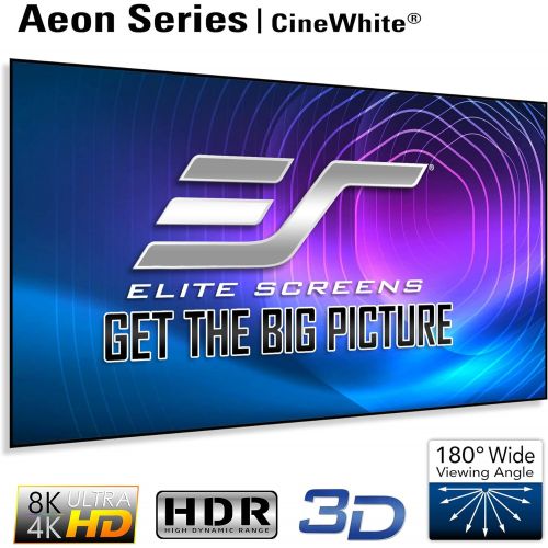 비보 Visit the Elite Screens Store Elite Screens Aeon Series, 120-inch 16:9, 8K / 4K Ultra HD Home Theater Fixed Frame EDGE FREE Borderless Projector Screen, CineWhite Matte White Front Projection Screen, AR120WH2