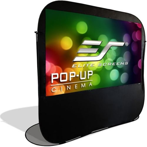  Elite Screens POP-UP Cinema Portable Outdoor Fast Folding Projector Screen with Stand 84 inch 16:9 Ultra Light Weight Movie Theater Cinema Quick Collapsible Projection Screen wCar