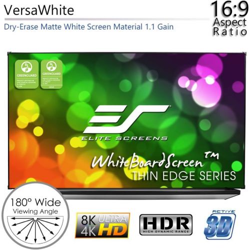  Elite Screens WhiteBoardScreen TE Series, 97-inch 16:9, Dry Erase Magnetic White Board Projector Screen, WB97HW1