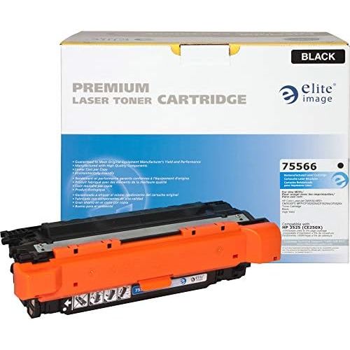  Elite Image 75566 Remanufactured High Yield Black Toner Cartridge for HP CE250X