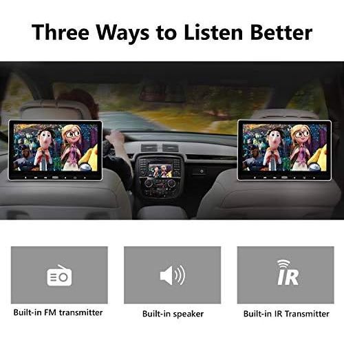  [아마존베스트]2019 New 11.6 Inch 1080P HD Digital Multimedia Monitor Super-Thin Car Headrest DVD Player, Eonon Headrest Monitors with HDMI Port and Remote Control USB and SD-L0318