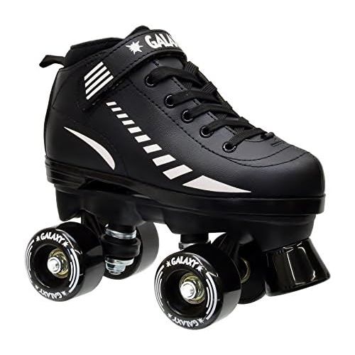  Epic Skates New 2016 Epic Galaxy Elite Black Quad Roller Skate 4 Pc. Bundle w Safety Pads & Bag!