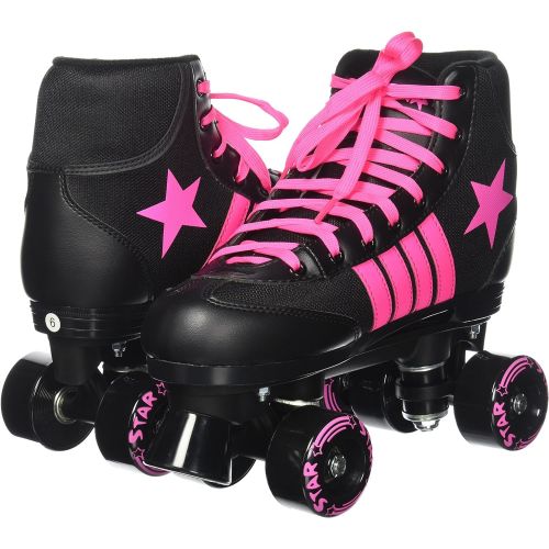  Epic Skates Star Vela IndoorOutdoor Classic High-Top Quad Roller Skates