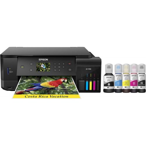 엡손 [아마존베스트]Epson Expression Premium ET-7700 EcoTank Wireless 5-Color All-in-One Supertank Printer with Scanner, Copier and Ethernet