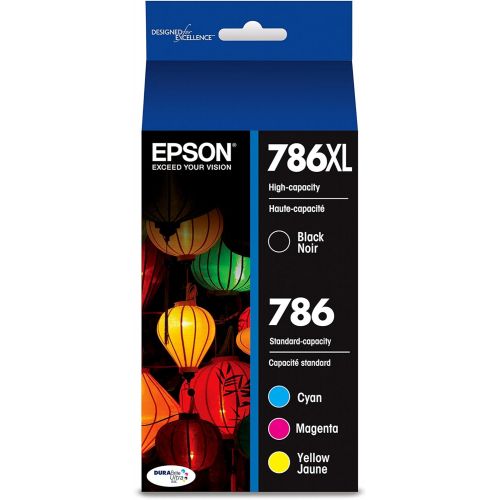 엡손 Epson T786XL-BCS DURABrite Ultra Black High Capacity and Color Combo Pack Standard Capacity Cartridge Ink